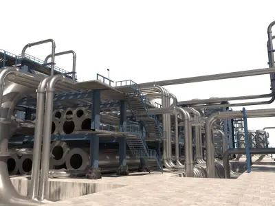 Refinery 3D model buy