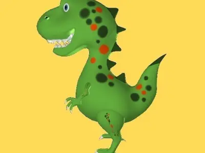 Cartoon Dinosaur 3D model order