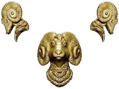 Collection of classical ornaments 04 3D model
