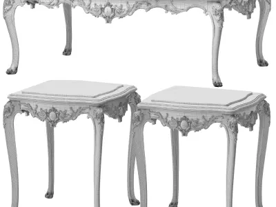 benjamino frenchy coffee table 0732 3D model