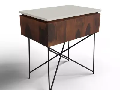 Modern 1 drawer nightstand by Axel 3D model