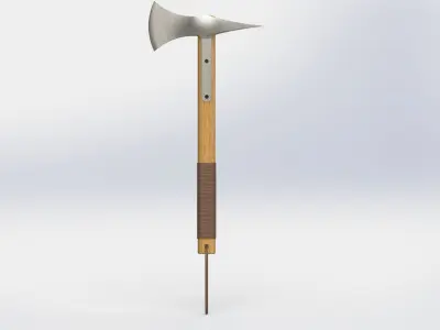 WG 7014 - Axe v2 Low-poly 3D model