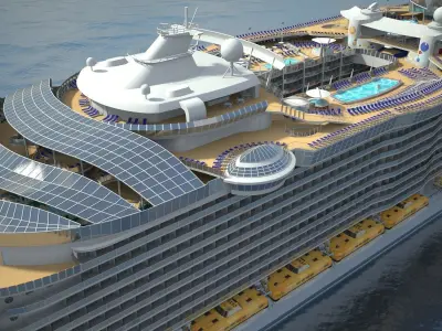 Allure of the Seas Cruise Ship 3D model