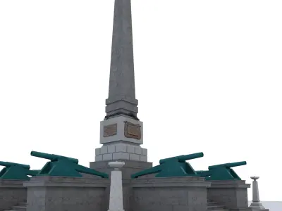 Monument to the fighters of the Red Army 3D model