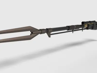 Amban sniper blaster rifle from The Mandalorian 3D model