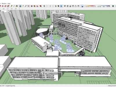 Sketchup Residential Complex 225 3D model