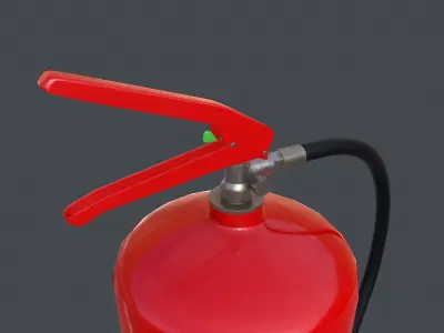 Fire extinguisher Low-poly 3D model 16