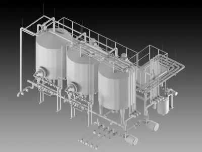 5 Factory Props- High detail 3d models- Vol 07 Low-poly 3D model