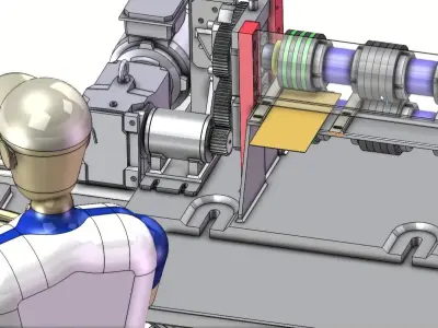 Sheet Metal Slitting Machine for Gold Silver Copper Coils 3D model