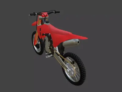Honda CR250F Low-poly 3D model