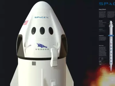 SpaceX Falcon 9 3D model