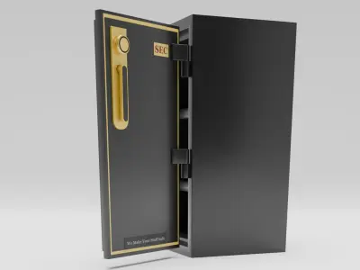 safe for valuables Low-poly 3D model