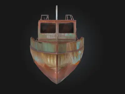 Rusty Vessel  Silent Strength Lost to Time 3D model