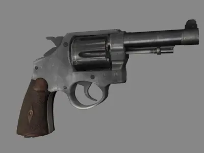 Gun revolver 3D model
