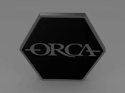 Orca logo 3D model