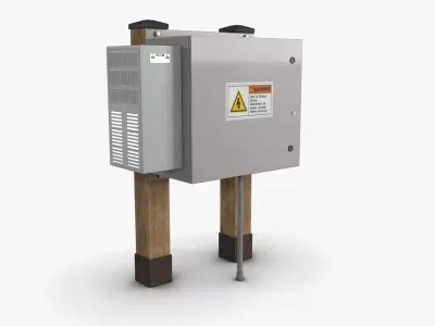 Electrical Box 01 Low-poly 3D model