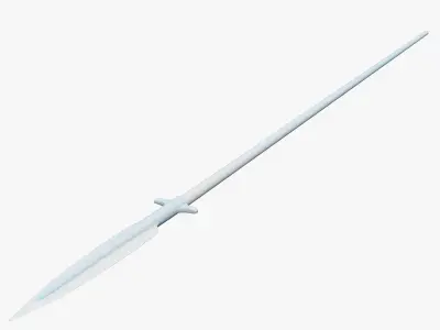 Medieval Spear Low-poly 3D model