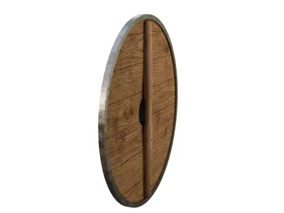 Round Shield Low-poly 3D model