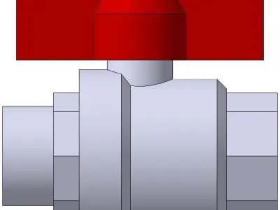Ball Valve Bugatti 307 quarter inch 3D model