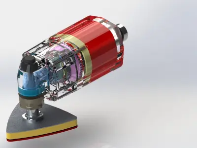 Sander polishing machine Free 3D model