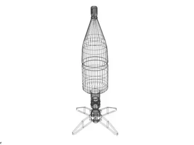 Rocket Launcher - Projectile - HEAT High Explosive Anti-Tank 3D model