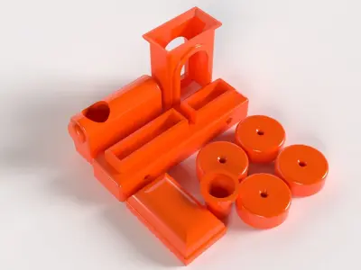 Train Toy Multipart Assembly toy Small 3-4 hour print 3D print model