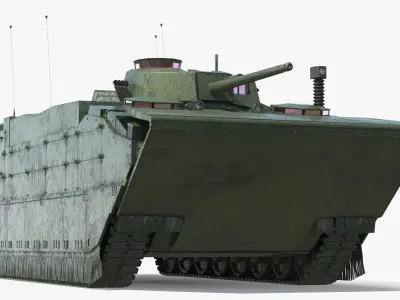 Tracked Amphibious Infantry Vehicle Wet Hull 3D model purchase