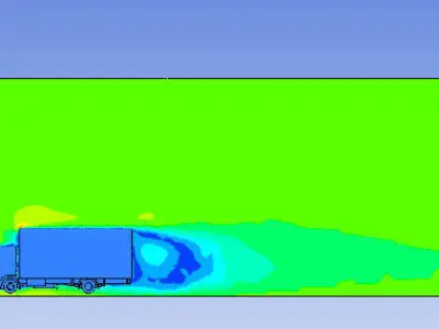 Truck simulation in ansys 15 and 16  3D model