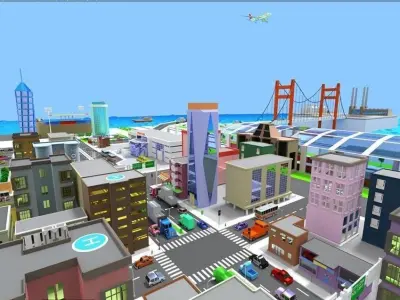 SimplePoly Urban - Low Poly Assets Low-poly 3D model Low-poly 3D model