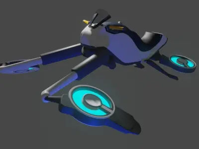 Snowfox Subnautica 3D model