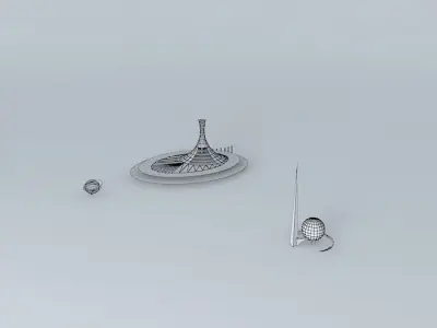 kj futuristic structure Free 3D model