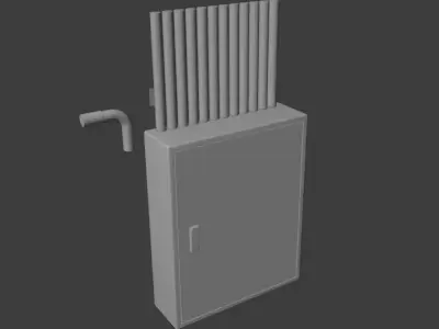 Electric box - LowPoly Free low-poly 3D model