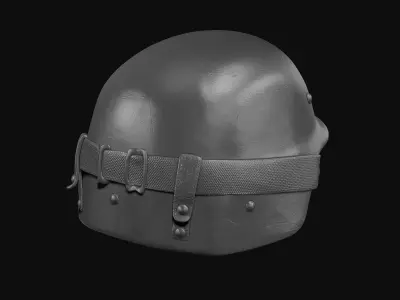 Helmet with Glasses 3D model