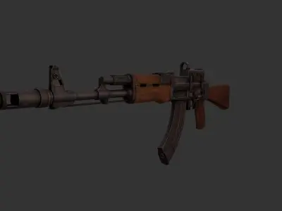 AK-74 rifle Low-poly 3D model purchase