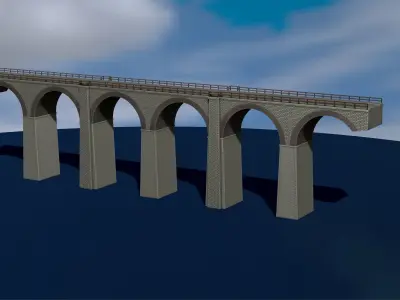 Model bridge H0 scale trains  File 3D Printer 3D print model