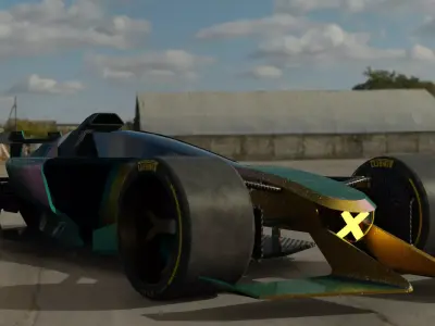 Concept Formula One Car 2022 model Low-poly 3D model