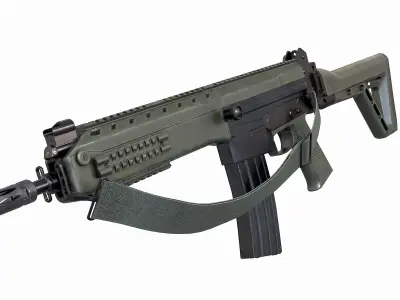 IA2 Assault Rifle Low-poly 3D model