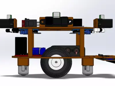 Line Following Robot Free 3D model