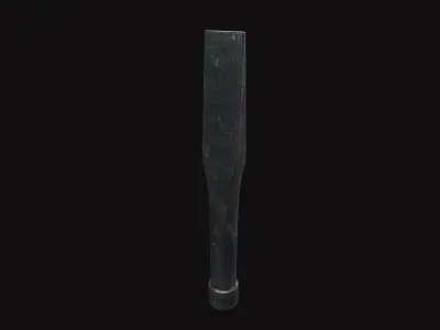 Medieval Chisel V02 Low-poly 3D model
