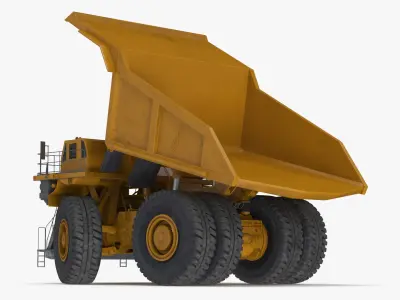 Mining Dump Truck Rigged for Cinema 4D 3D model