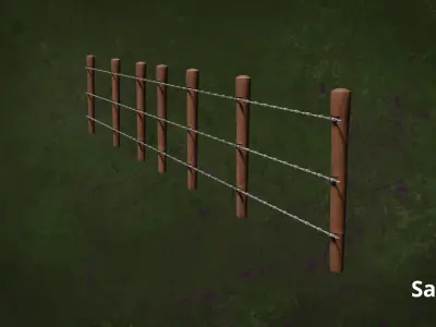 Military FencesWireB SeriesMFO - N2P 3D model