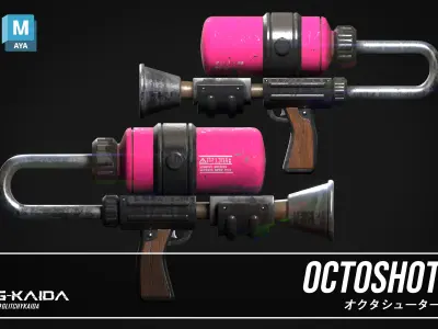 Prop - Weapon - Octoshot 3D model