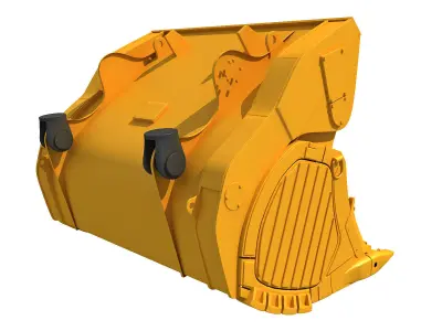 Excavator Bucket 3D model from CGTrader