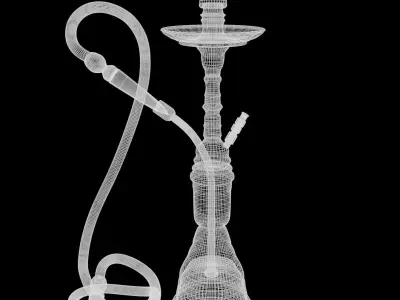 shisha hookah Low-poly 3D model