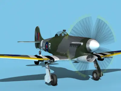 Hawker Hawker Tempest MK1 V11 3D model