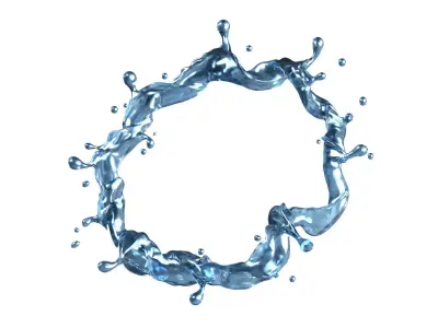 Water Splash 05 3D model