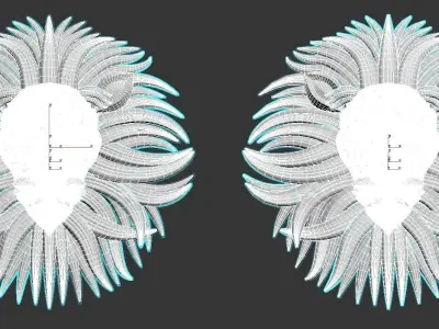 lion head 3D model purchase