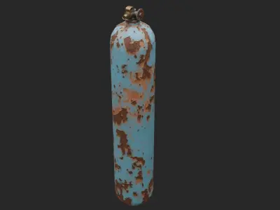 Gas cylinder Low-poly 3D model buy