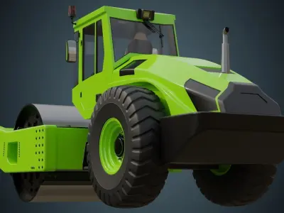 Compactor 1 Untextured 3D model