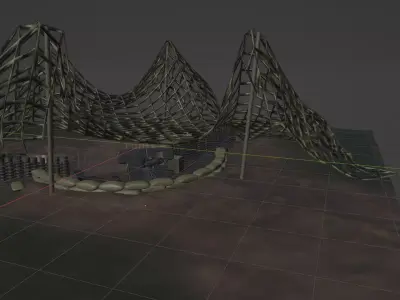 Assault on Brecourt Manor 3D model